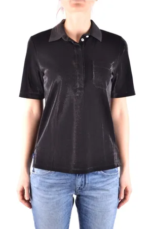 Jacob Cohen Femme, Tops, Noir, Taille: 38 FR Polo Monochrome