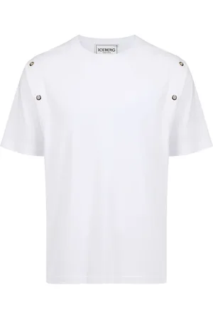 Iceberg Homme, Tops, Blanc, Taille: 2XL T-Shirt Coupe Régulière