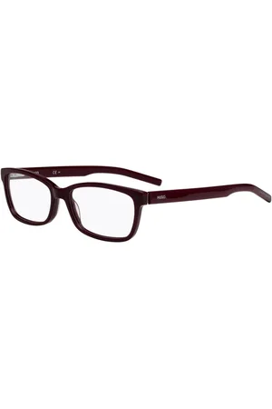 HUGO BOSS Femme, Accessoires, Rouge, Taille: ONE Size Montures Bordeau en Acétate avec Cadran