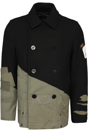 Paul & Shark Homme, Manteaux, Multicolore, Taille: L Manteau croisé en mélange de laine