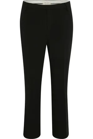Part Two Femme, Pantalons, Noir, Taille: 44 FR Pantalon Noir Slim-Fit