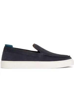 Tommy Hilfiger Homme, Chaussures, Bleu, Taille: 46 EU Mocassin Décontracté en Daim