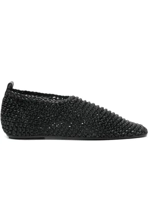 Totême Femme, Chaussures, Noir, Taille: 38 EU Ballerines en cuir pour femmes