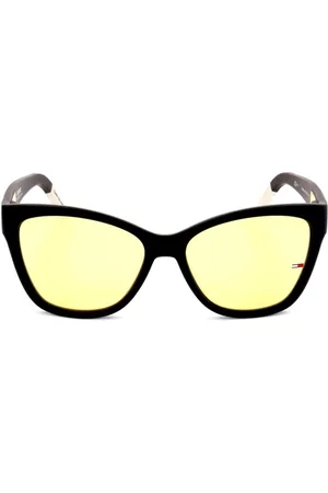Tommy Hilfiger Femme, Accessoires, Multicolore, Taille: ONE Size Lunettes de soleil noires mates élégantes