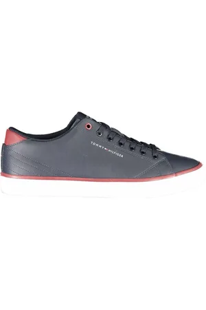 Tommy Hilfiger Homme, Chaussures, Bleu, Taille: 42 EU Baskets en polyester avec détails contrastés