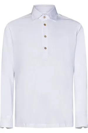 Kiton Homme, Tops, Blanc, Taille: XL Polo Blanc