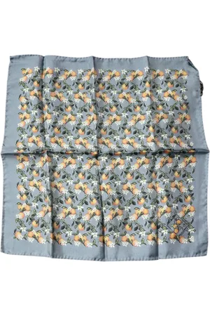 Dolce & Gabbana Homme, Accessoires, Multicolore, Taille: ONE Size Foulard en Soie de Luxe avec Logo