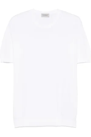 JOHN SMEDLEY Homme, Tops, Blanc, Taille: XL T-shirts et Polos Col Rond Blancs