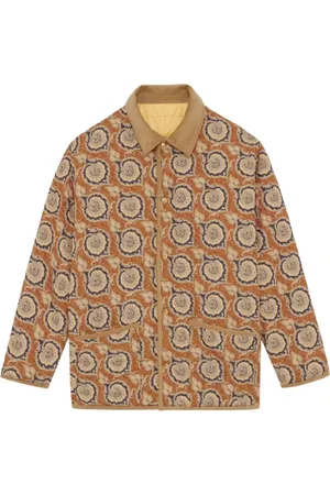 Drôle de Monsieur Homme, Vestes, Brun, Taille: L Veste Matelassée Réversible en Jaune Clair