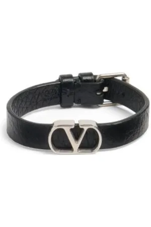 VALENTINO GARAVANI Homme, Accessoires, Noir, Taille: ONE Size Bracelet VLogo Signature