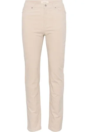 Part Two Femme, Pantalons, Brun, Taille: 36 FR Pantalon Chêne Français Coupe Slim