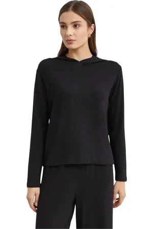 Vince Femme, Sweatshirts et sweats à capuche, Noir, Taille: 36 FR Sweat à capuche noir style Lounge