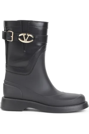 VALENTINO GARAVANI Femme, Chaussures, Noir, Taille: 39 EU Rainboot VLogo Edition