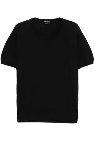 Tom Ford Homme, Pulls, Noir, Taille: 2XL Pull en Tricot Col Rond