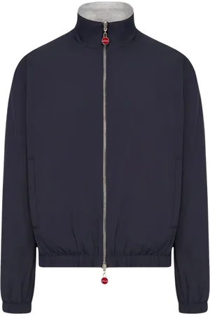 Kiton Homme, Vestes, Bleu, Taille: L Blouson Bomber Réversible
