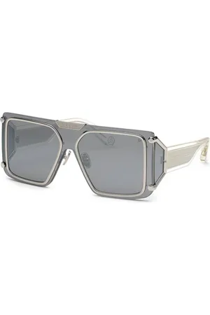 Philipp Plein Unisex, Accessoires, Gris, Taille: ONE Size Lunettes de soleil