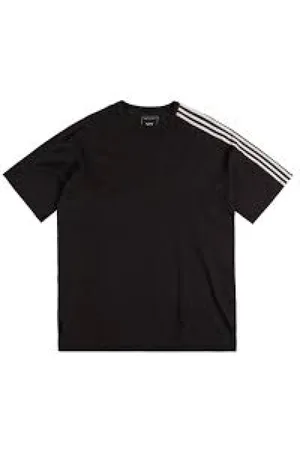Y-3 Homme, Tops, Noir, Taille: S T-shirt Décontracté en Coton
