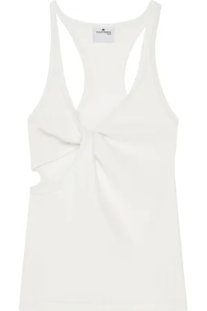 Courrèges Femme, Tops, Blanc, Taille: 38 FR Haut Bianco pour Femmes