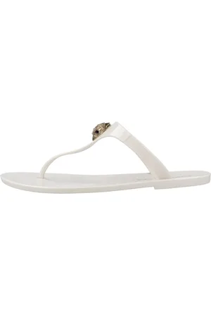 Kurt Geiger Femme, Chaussures, Blanc, Taille: 37 EU Maddison T-Bar Flip Flops
