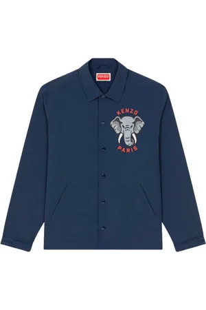 Kenzo Homme, Vestes, Bleu, Taille: L Coach Elephant Night Vest