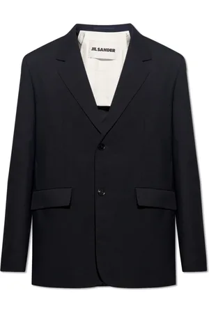 Jil Sander Homme, Vestes, Noir, Taille: XL Blazer à revers crantés