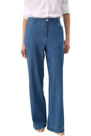 Part Two Femme, Jeans, Bleu, Taille: 46 FR Jean Large