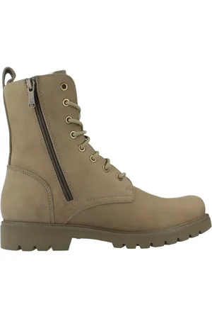 Panama Jack Femme, Chaussures, Vert, Taille: 37 EU Bottes à lacets élégantes