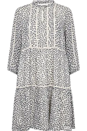 Part Two Femme, Robes, Multicolore, Taille: 48 FR Mini Robe Fleur Quadrillée