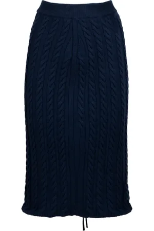 Kenzo Femme, Jupes, Bleu, Taille: 38 FR Jupe Midi à Lacets