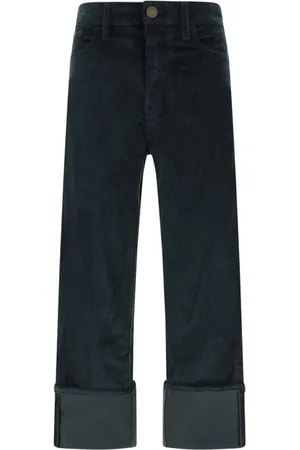 Jacob Cohen Femme, Pantalons, Vert, Taille: W29 Pantalon en velours côtelé cinq poches à ourlet montant