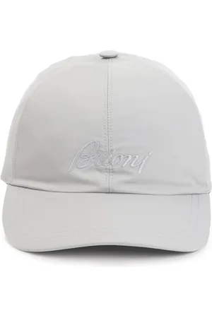BRIONI Homme, Accessoires, Gris, Taille: M Casquette Grise Ajustable avec Broderie Logo