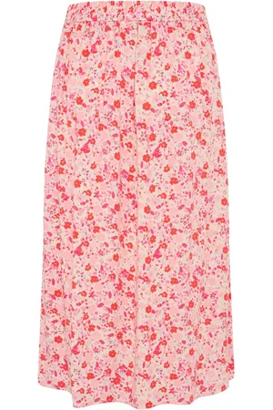 Part Two Femme, Jupes, Multicolore, Taille: 38 FR Mini-jupe Rouge à Fleurs