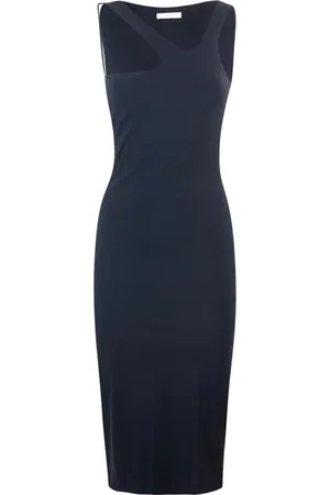 Patrizia Pepe Femme, Robes, Noir, Taille: 36 FR Robe Asymétrique en Jersey