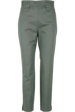 Serafini Femme, Pantalons, Vert, Taille: 36 FR Chinos Taille Haute