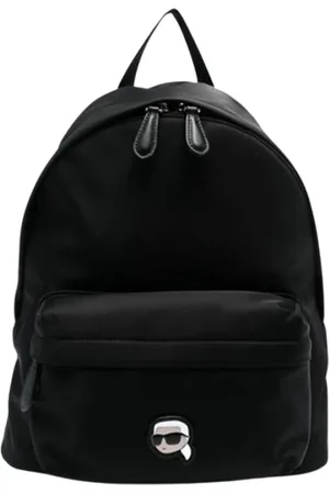 Karl Lagerfeld Femme, Sacs, Noir, Taille: ONE Size Sac à Dos Noir et Blanc