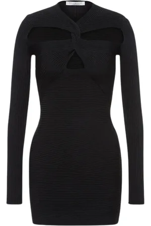 Serafini Femme, Robes, Noir, Taille: 38 FR Mini-robe en maille stretch avec découpe