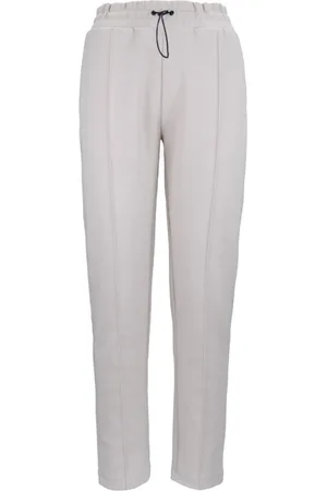 Woolrich Femme, Pantalons, Gris, Taille: 38 FR Pantalon de survêtement élastique pour femmes avec poches latérales