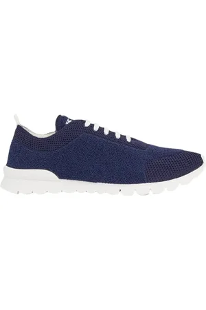 Kiton Homme, Chaussures, Bleu, Taille: 40 1/2 EU Baskets en maille bleu marine