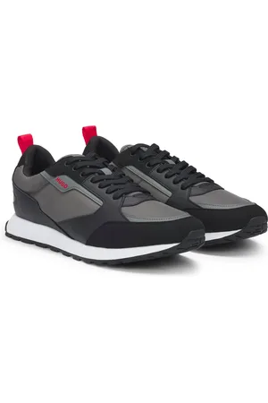 HUGO BOSS Homme, Chaussures, Multicolore, Taille: 44 EU Baskets de style rétro avec semelle en caoutchouc
