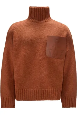J.W.Anderson Homme, Pulls, Brun, Taille: L Pull Tricot Logo Ancre