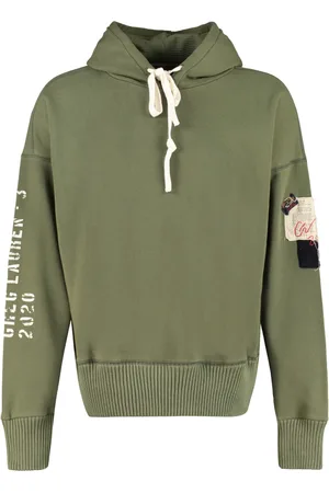 Paul & Shark Homme, Sweatshirts et sweats à capuche, Vert, Taille: S Sweat à capuche en coton avec écusson logo