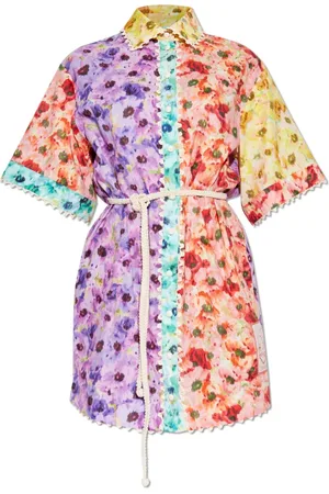 ZIMMERMANN Femme, Robes, Multicolore, Taille: 38 FR Robe à Motifs Floraux