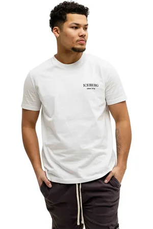 Iceberg Homme, Tops, Blanc, Taille: L T-Shirt Jersey