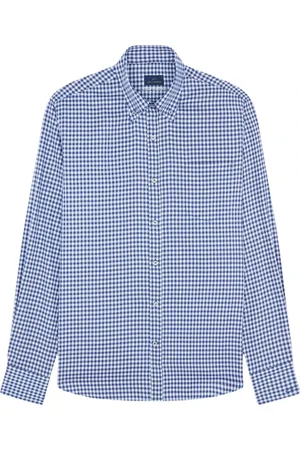 Paul & Shark Homme, Chemises, Bleu, Taille: L Chemise en Coton Rayé