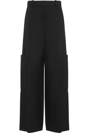 Khaite Femme, Pantalons, Noir, Taille: 36 FR Pantalon à Jambes Larges