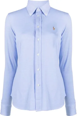 Ralph Lauren Femme, Blouses et Chemises, Bleu, Taille: 36 FR Chemise Bleue Harbor Island