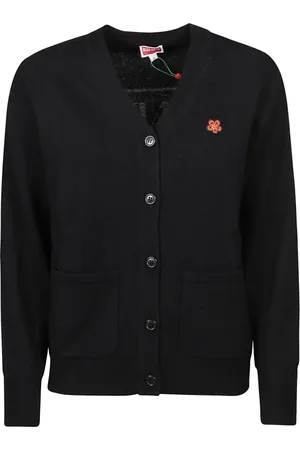Kenzo Homme, Pulls, Noir, Taille: XS Cardigan Régulier Élégant