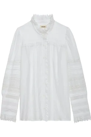 Zadig & Voltaire Femme, Blouses et Chemises, Blanc, Taille: 38 FR Chemise Tomboy Trevy