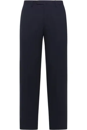 Boglioli Homme, Pantalons, Bleu, Taille: 2XL Pantalon en laine vierge bleu foncé 100%