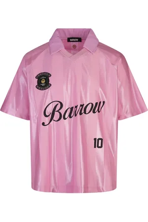 BARROW Homme, Tops, Rose, Taille: XS Haut Rose en Polyester Élégant
